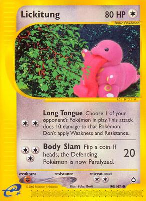 Lickitung Aquapolis #090/147 — stock