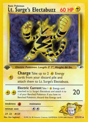 Lt. Surge's Electabuzz (27) #027/132 — stock