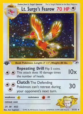 Lt. Surge's Fearow #007/132 — stock