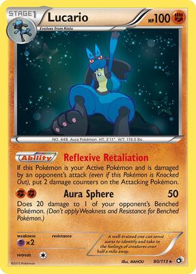 Lucario #80/113 — stock