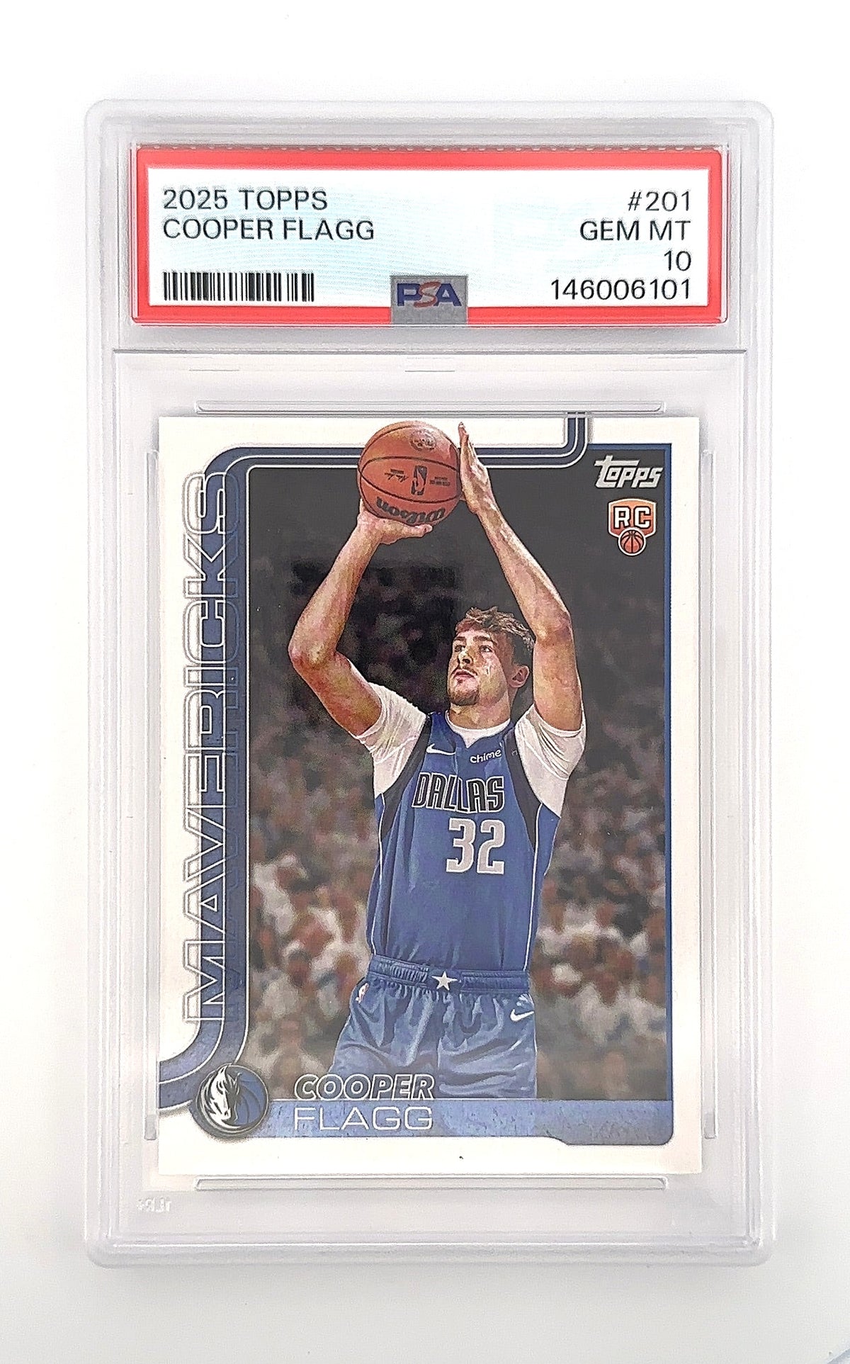 2025 Topps Cooper Flagg #201 PSA 10 — front