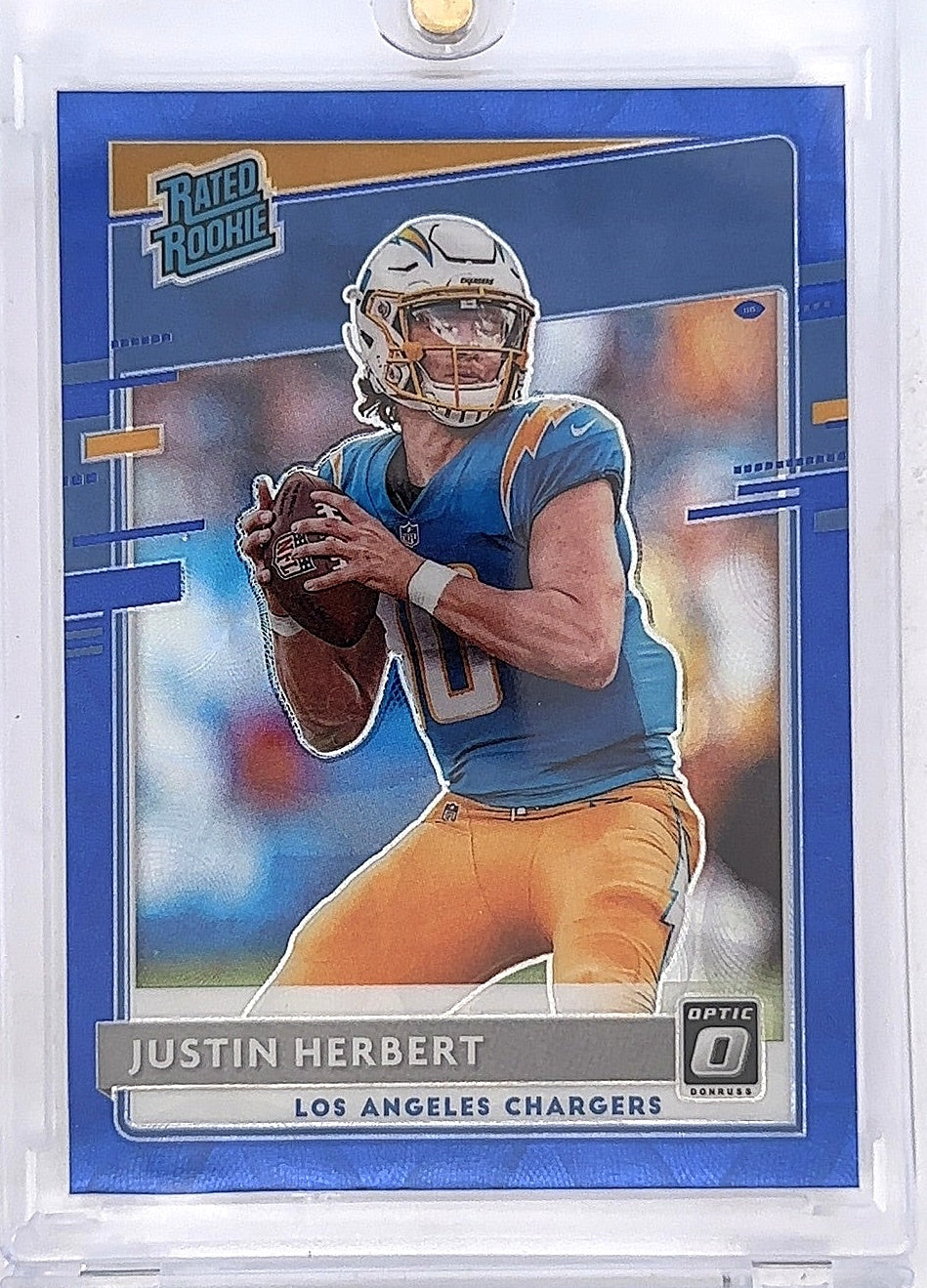 Justin Herbert Rated Rookie — front