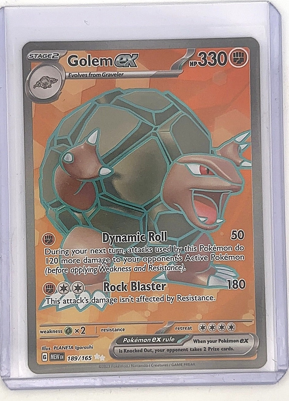 Golem ex - 189/165 #189/165 — front