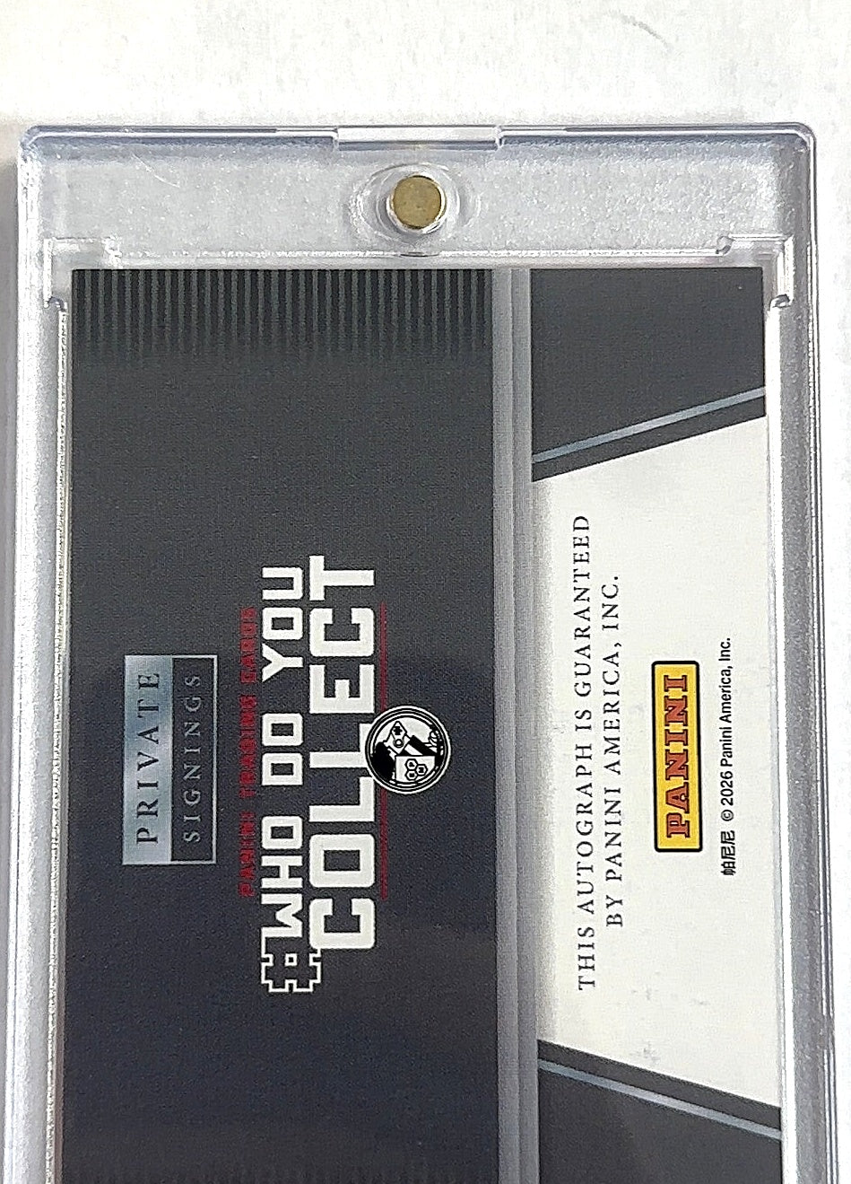 Darius Acuff Panini Private Signings /99 — back