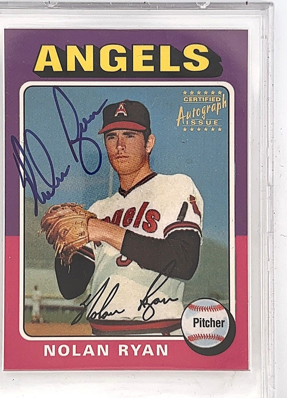 Nolan Ryan Autograph 8/27 Reprint 1998 — front