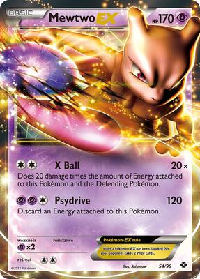 Mewtwo EX #54/99 — stock