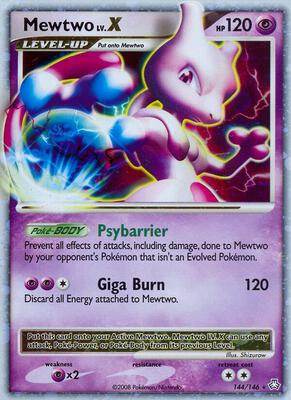 Mewtwo LV.X #144/146 — stock