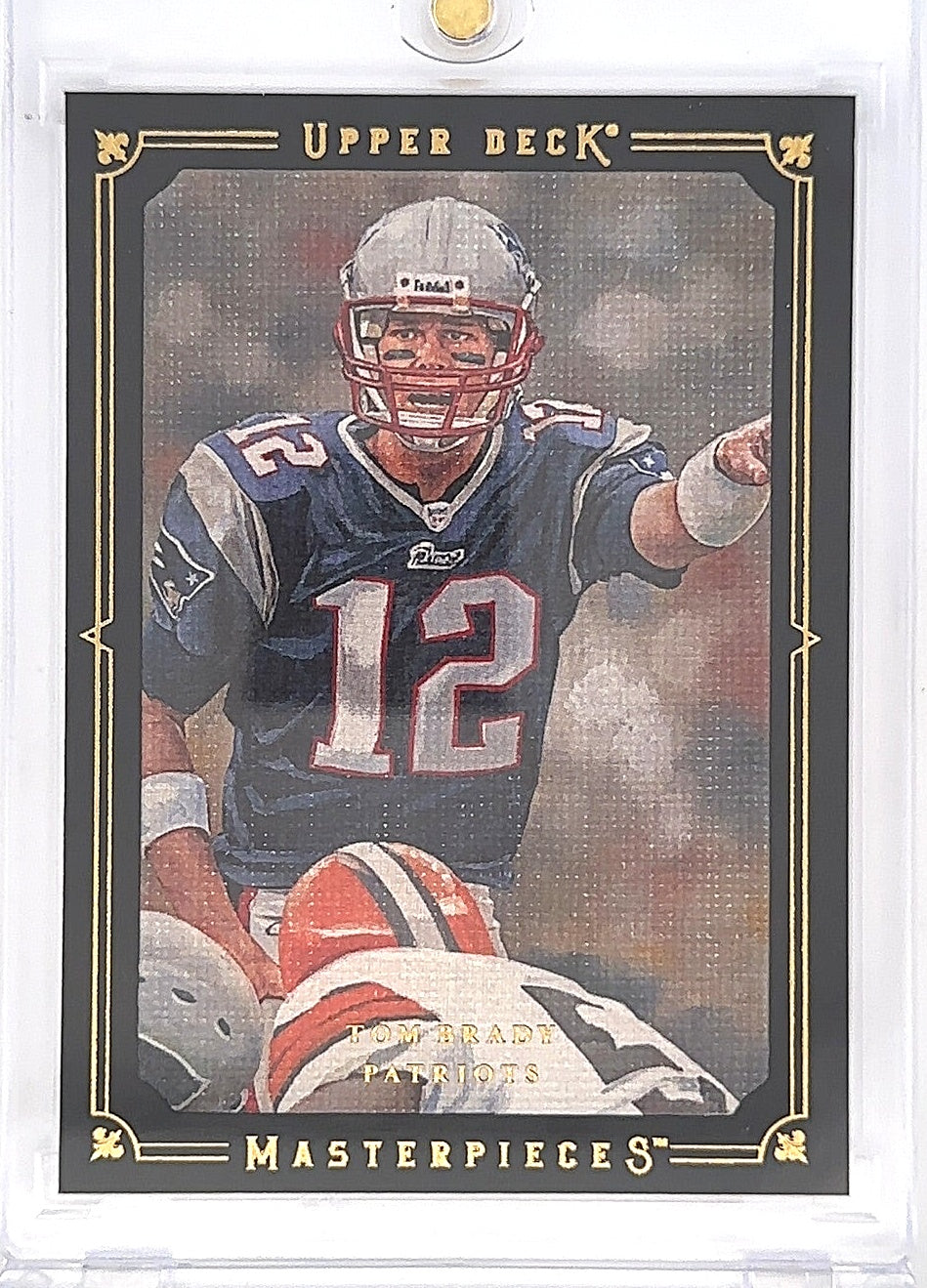 2008 Upper Deck Masterpieces Tom Brady [Framed Black] #84 — front