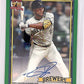 2026 Topps 1991 Autograph Jackson Chourio [Green] #91A-JC — front