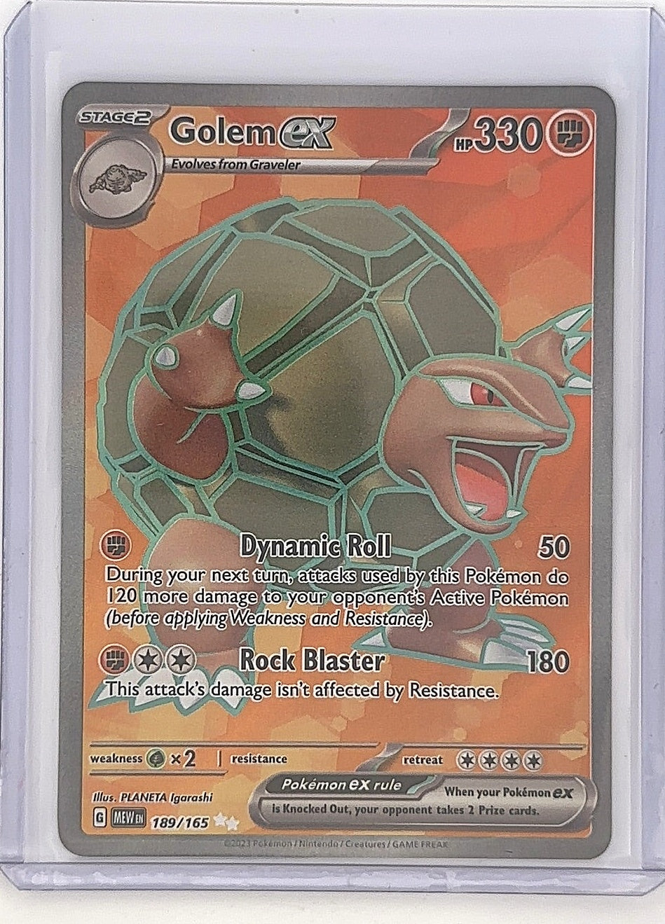 Golem ex - 189/165 #189/165 — front