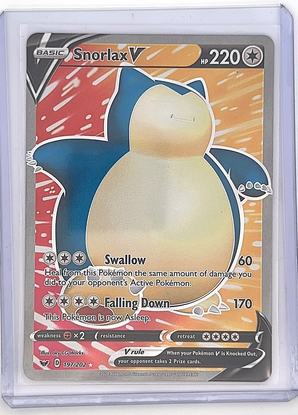 Snorlax V (Full Art) #197/202 — front