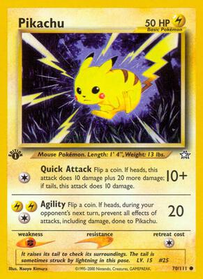 Pikachu #070/111 PSA MINT 9 — stock
