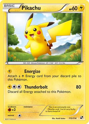 Pikachu #115/114 — stock
