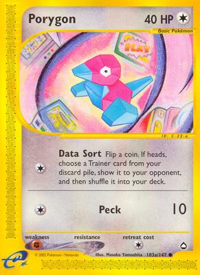 Porygon (103a) #103a/147 — stock