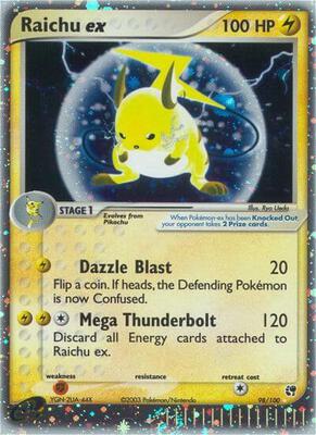 Raichu ex #98/100 — stock