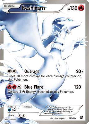Reshiram (113 Full Art) #113/114 — stock