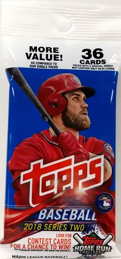 2018 Topps Baseball Series 2 Fat Pack With 36 Cards