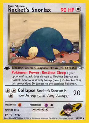 Rocket's Snorlax #033/132 — stock