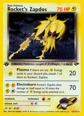 Rocket's Zapdos #015/132 — stock
