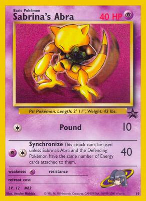 Sabrina's Abra #19/53 — stock