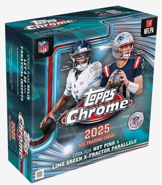 2025 Topps Chrome Football Mega Box