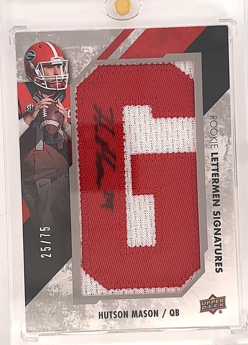 Hutson Mason Rookie Letterman Signatures — front