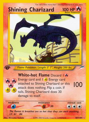 Shining Charizard #107/105 PSA GOOD 2 — stock