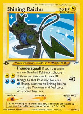 Shining Raichu #111/105 CGC NM 7 — stock