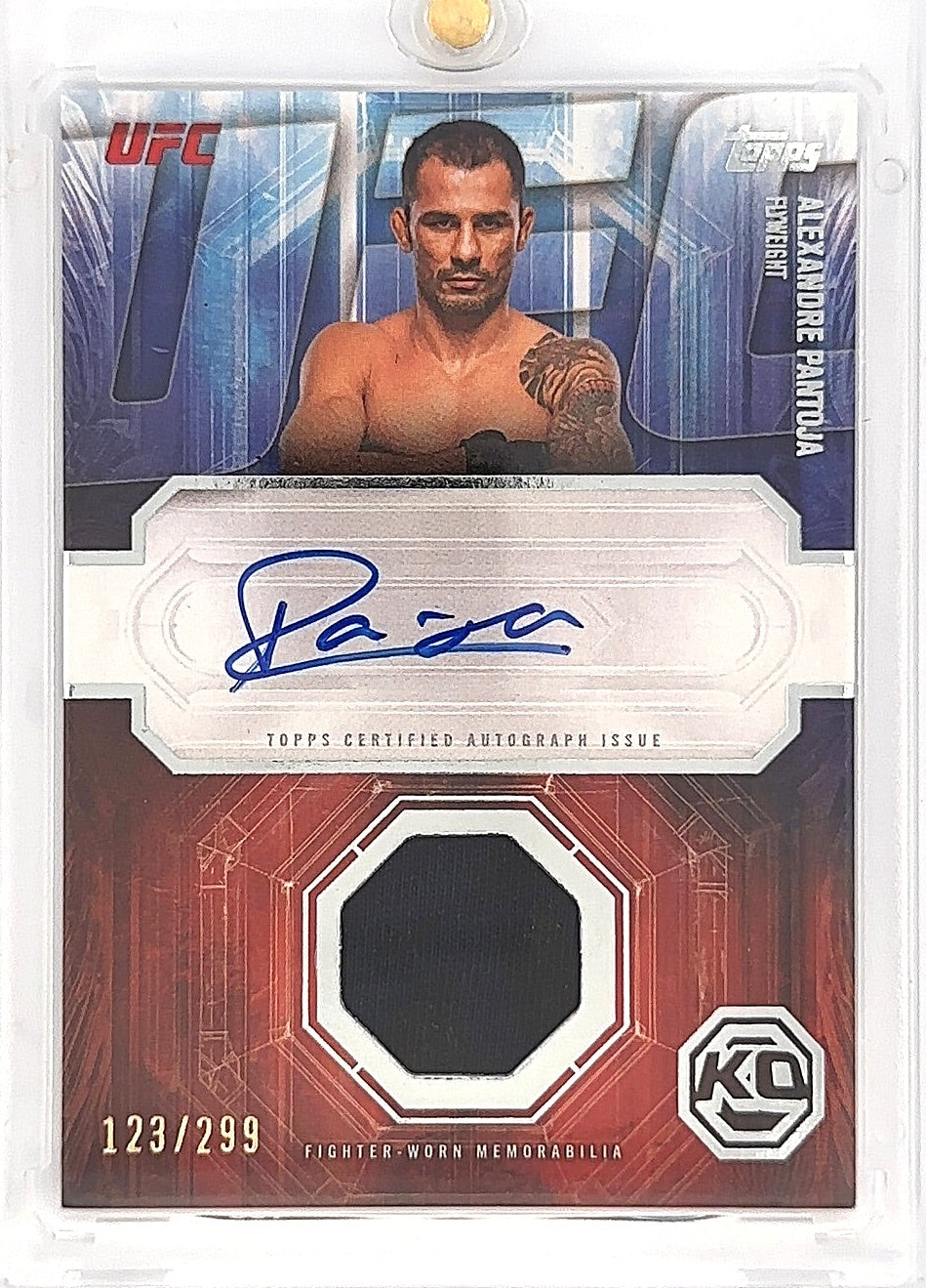 2026 Alexandre Pantoja Topps UfC Knockout Patch Auto /299 — front