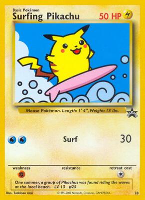 Surfing Pikachu #28/53 PSA MINT 9 — stock