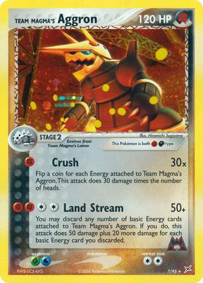 Team Magma's Aggron #7/95 — stock