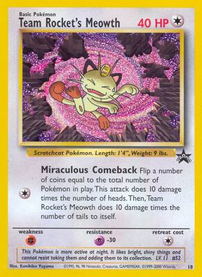 Team Rocket's Meowth #18/53 — stock