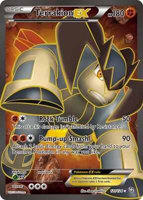 Terrakion EX (121 Full Art) #121/124 — stock