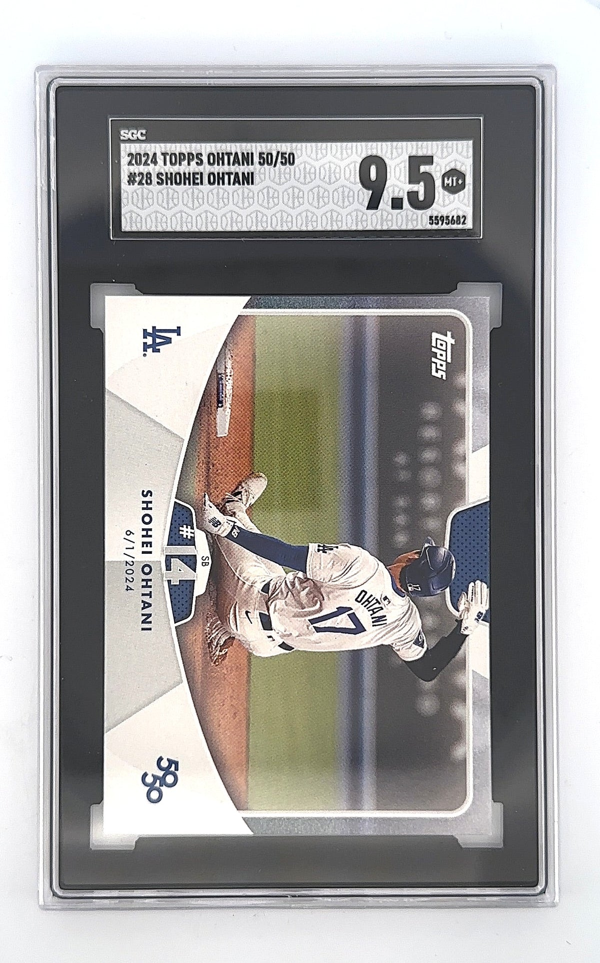 Shohei Ohtani 2024 Topps 50/50 #28 SGC MINT+ 9.5 — front
