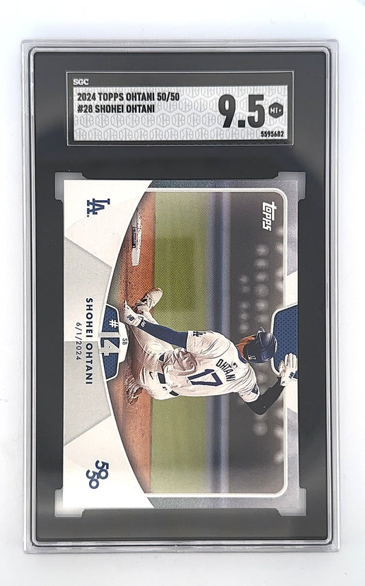 Shohei Ohtani 2024 Topps 50/50 #28 SGC MINT+ 9.5 — front