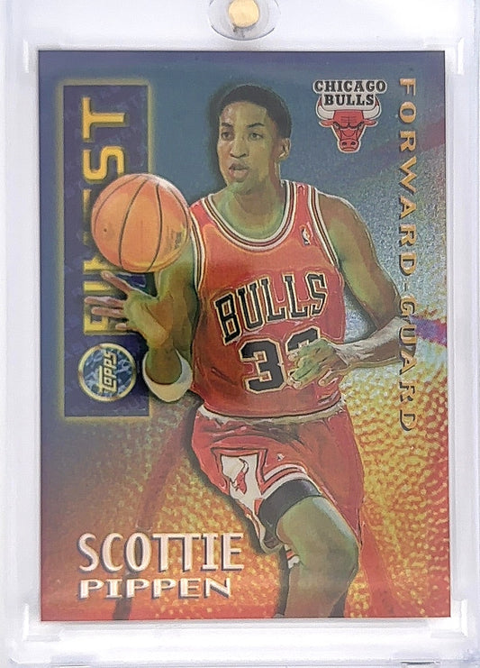 1995 Finest Mystery Scottie Pippen [Borderless Refractor] #M15 — front