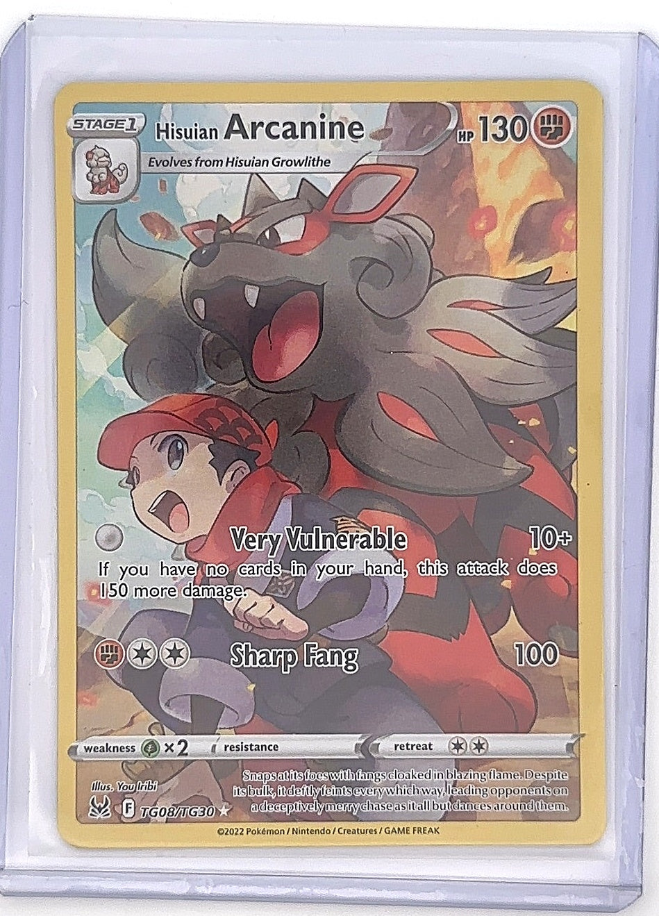 Hisuian Arcanine #TG08/TG30 — front
