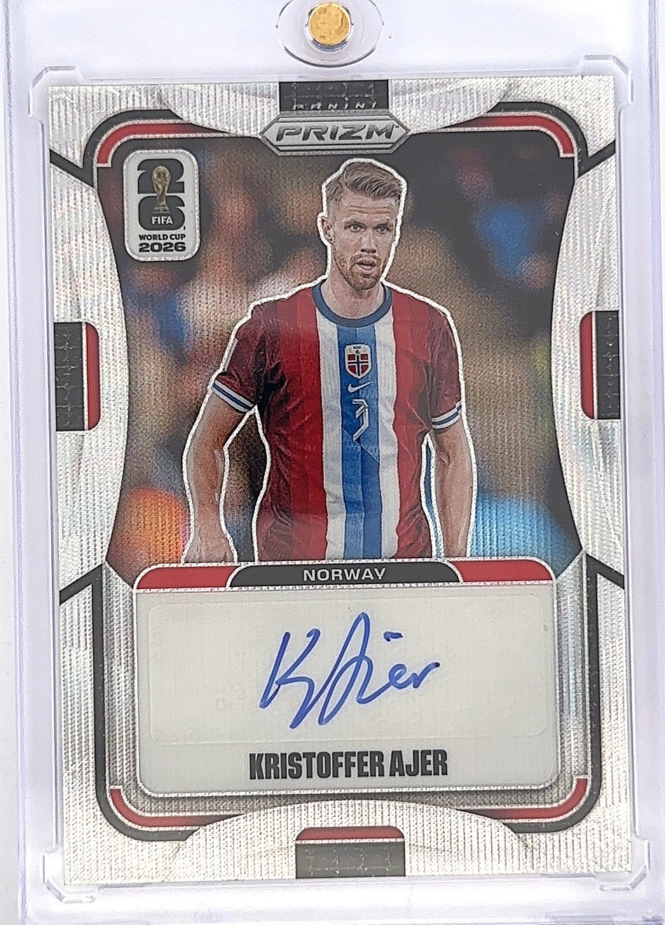 Kristoffer Ajer World Cup 2026 Prizm #S-KA — front