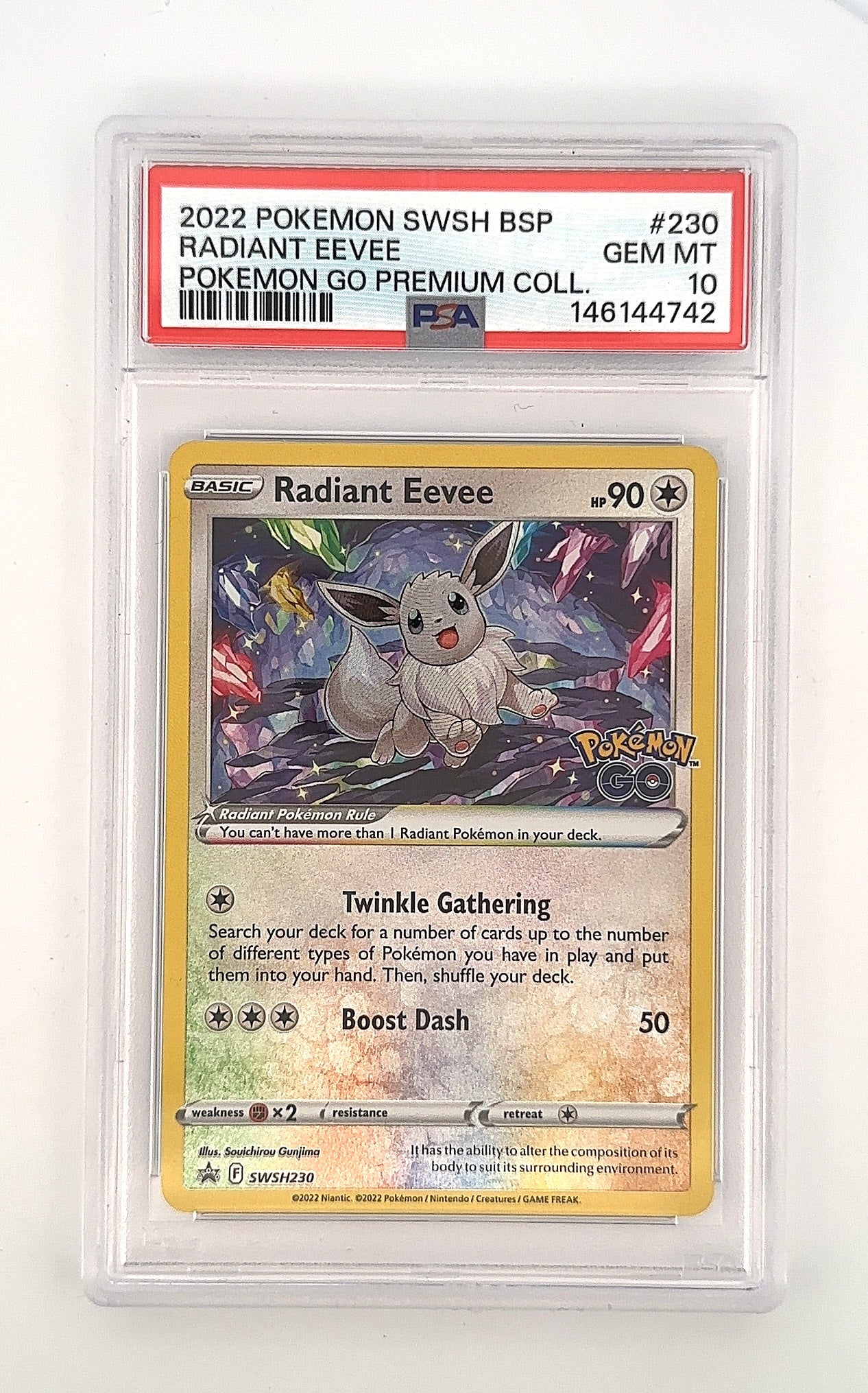 Radiant Eevee - SWSH230 #SWSH230 PSA GEM MT 10 — front