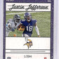 2020 Panini Instant Rated Rookie Justin Jefferson #RR9 — back