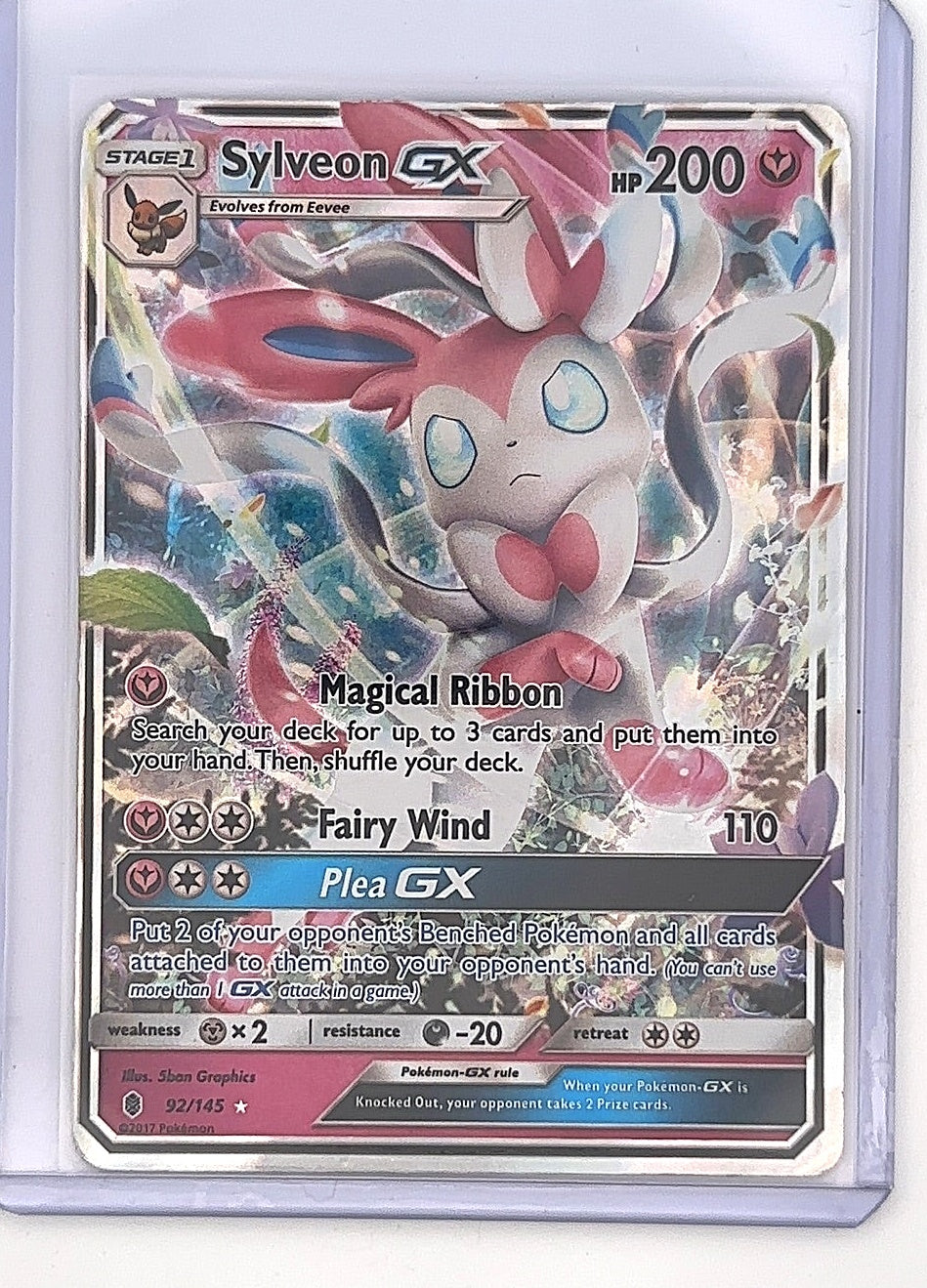Sylveon GX #92/145 — front