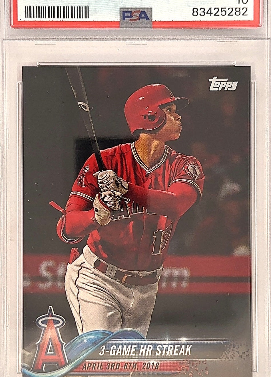 2018 Topps Update Shohei Ohtani PSA GEM MT 10 — front
