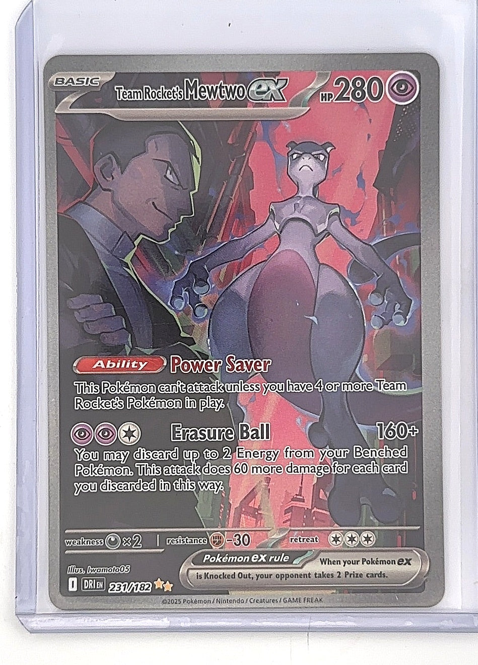 Team Rocket's Mewtwo ex - 231/182 #231/182 — front