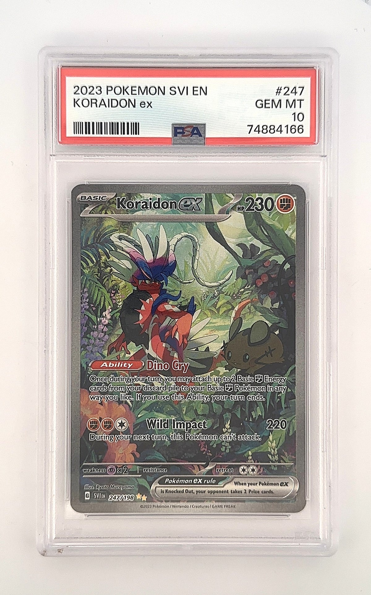 Koraidon ex - 247/198 #247/198 PSA GEM MT 10 — front