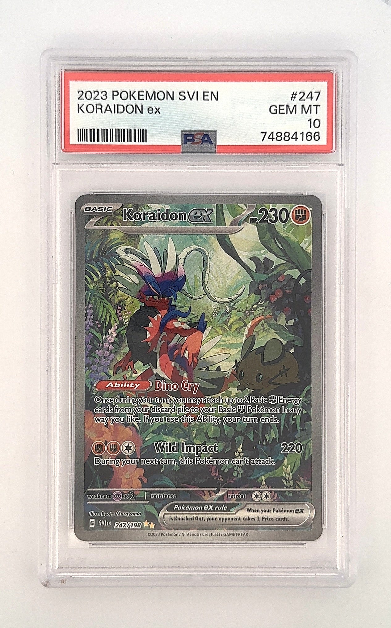 Koraidon ex - 247/198 #247/198 PSA GEM MT 10 — front
