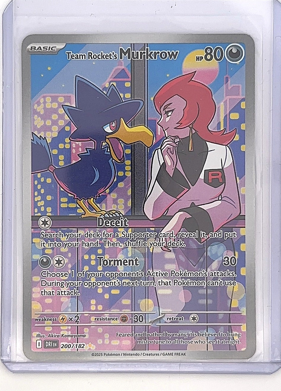Team Rocket's Murkrow - 200/182 #200/182 — front