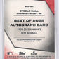 2025 Bowman's Best Autograph Steele Hall #B25-SH — back