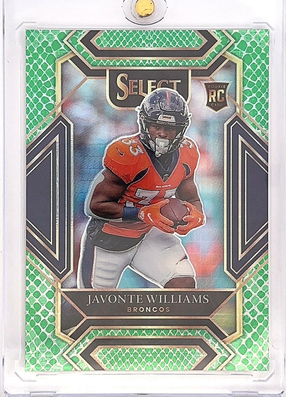 2021 Panini Select Javonte Williams [Dragon Scale] #57 — front