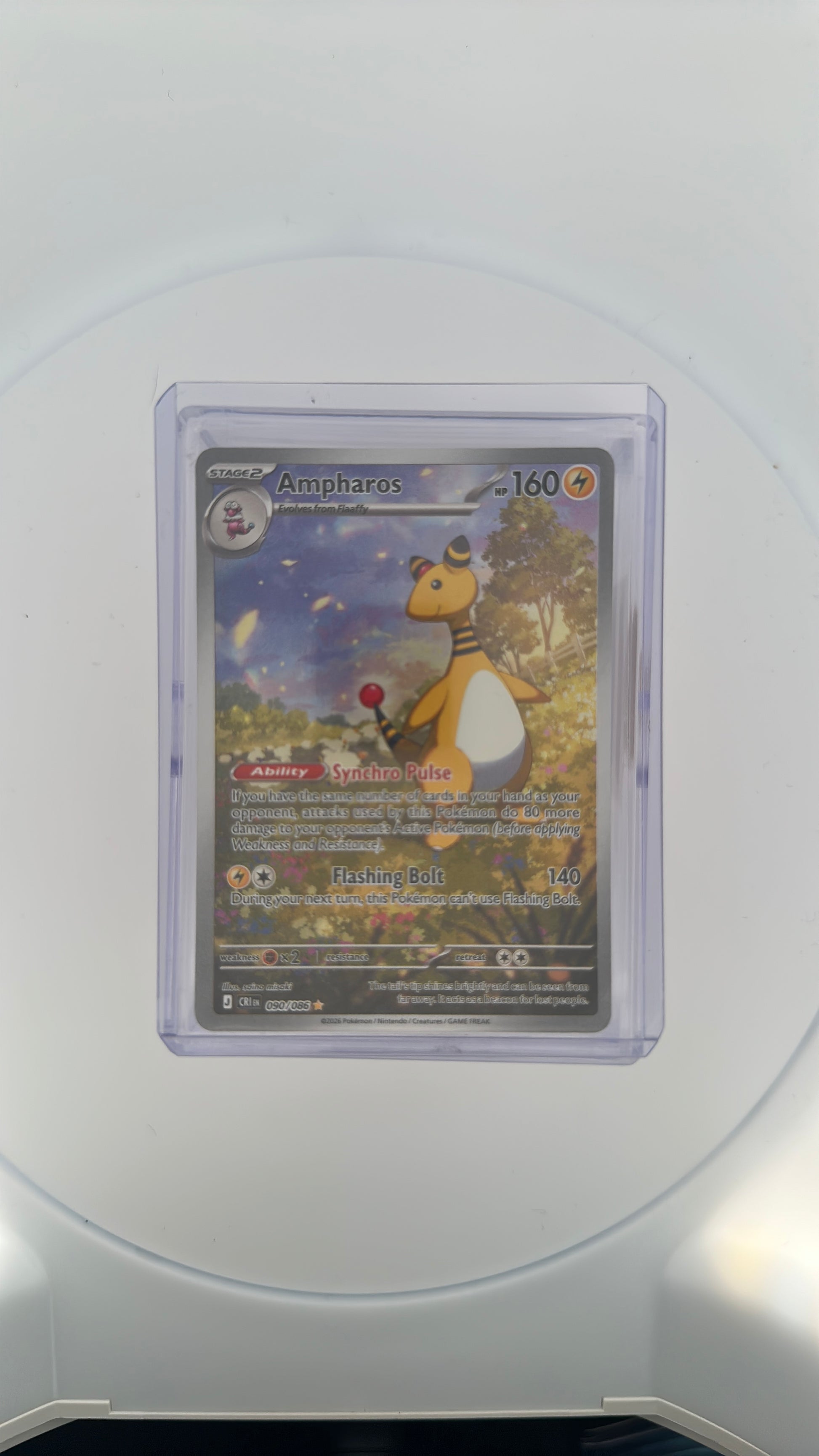 Ampharos - 090/086 ME04: Chaos Rising #090/086 — front
