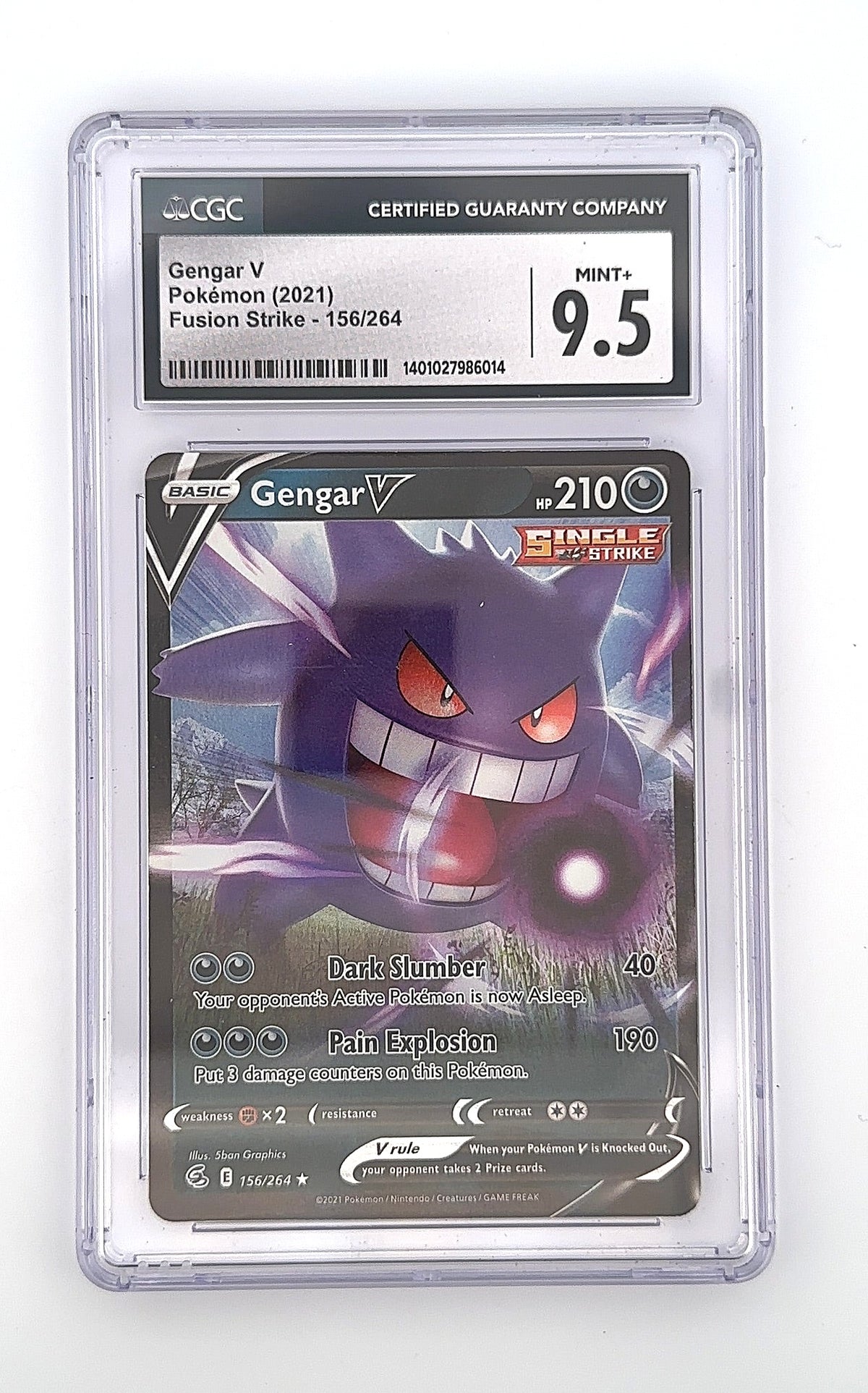 Gengar V #156/264 CGC 9.5 — front